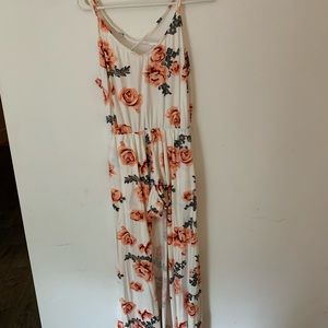 ❤️Hot Kiss rose high low jumpsuit/romper